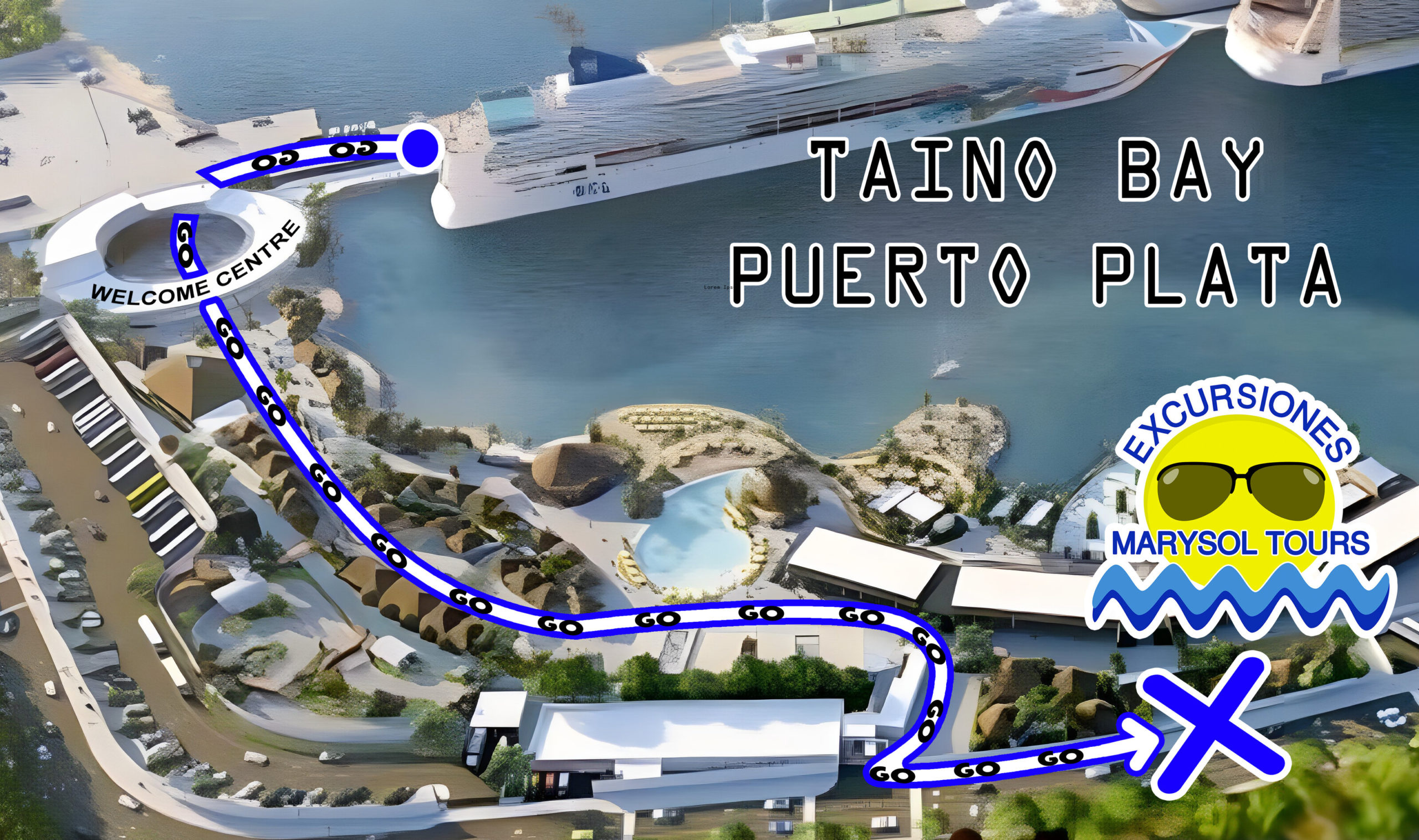 Taino Bay Map to locate Marysol Tours